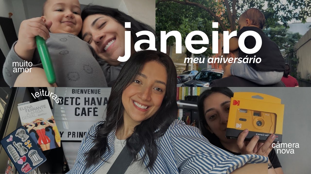 MEU ANIVERSÁRIO, ATUALIZAÇÃO DE LEITURAS, CÂMERA ANALÓGICA, MOMO GELATO, ROTINA - JANEIRO #vlog_68