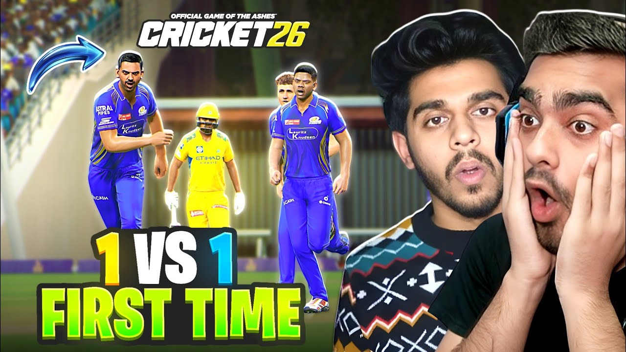 Cricket 26 1V1 Online For First Time! (PikaPlayz Vs Dream Bot)