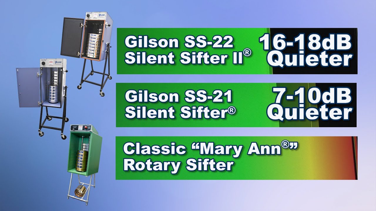 Gilson Silent Sifters&reg; are the Quietest (SS-21, SS-22)