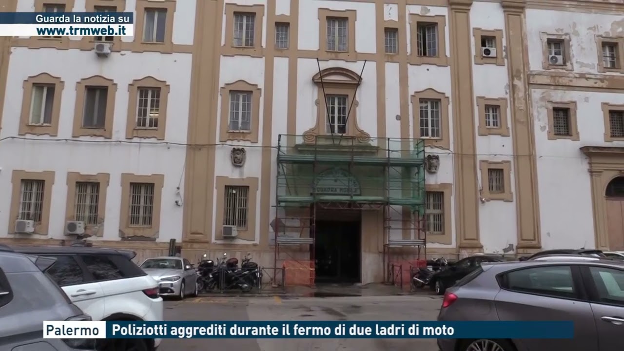 Palermo - Poliziotti aggrediti durante il fermo di due ladri in moto