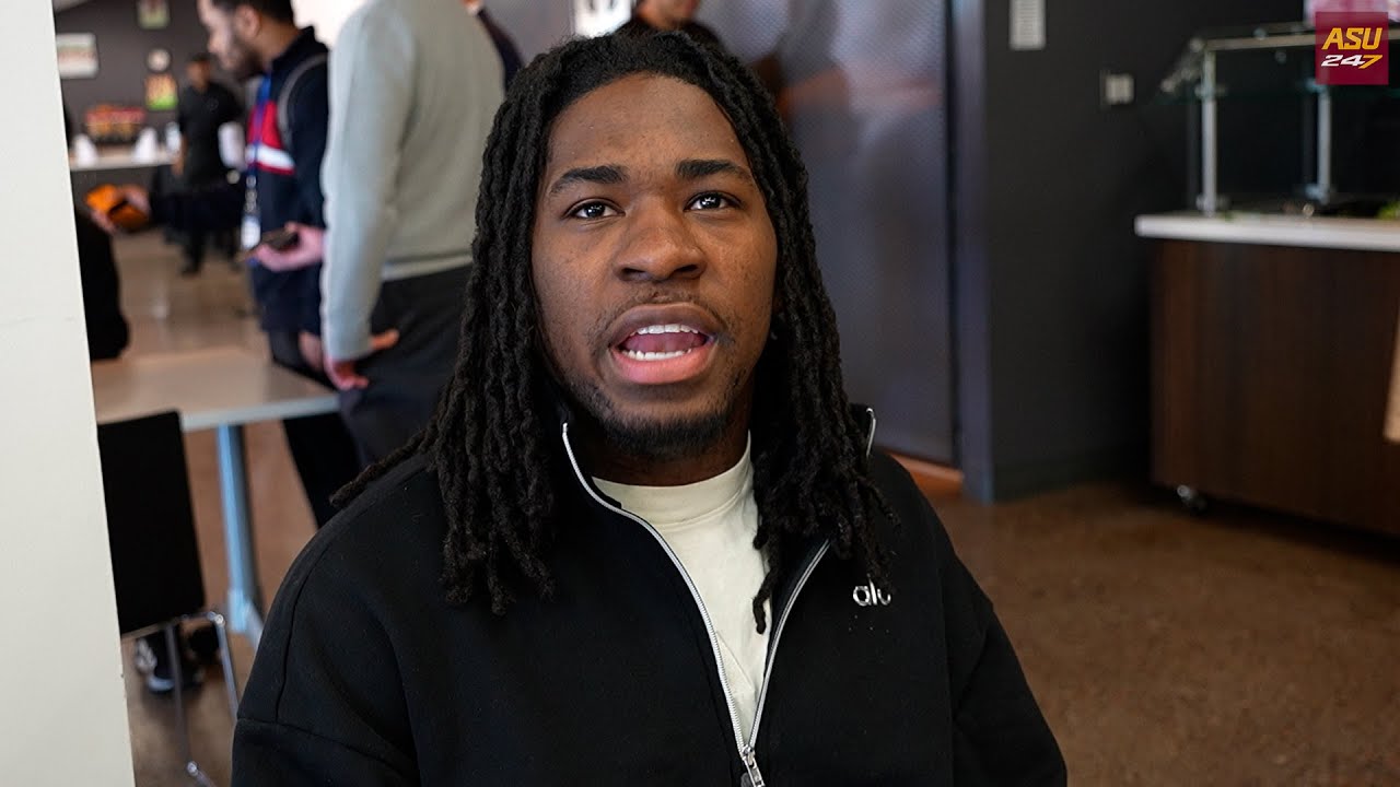 DB Boogie Wilson spring football preview availability (2/4/26)
