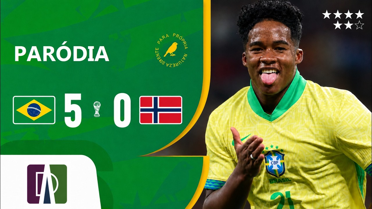 Brasil 5 x 0 Noruega - Copa do Mundo 2026 - Par&oacute;dia