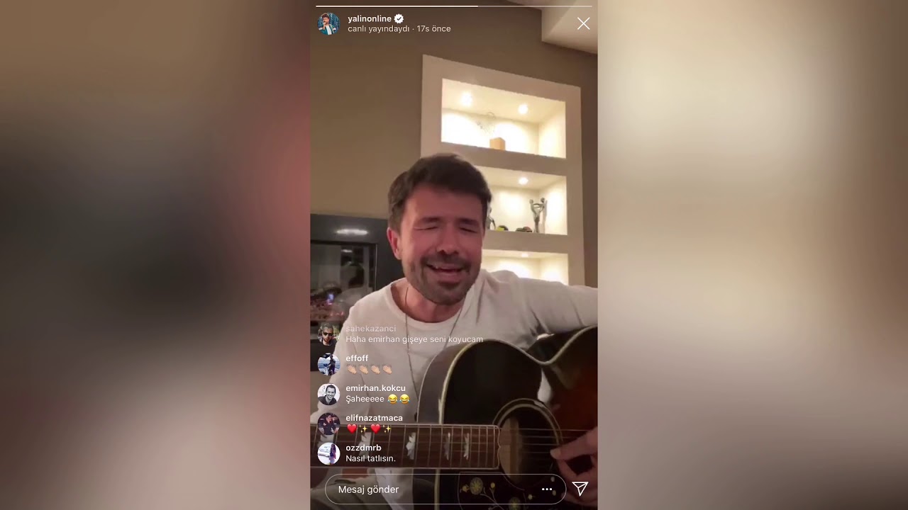 Yalın Instagram Canlı Yayın Tüm Şarkılar
