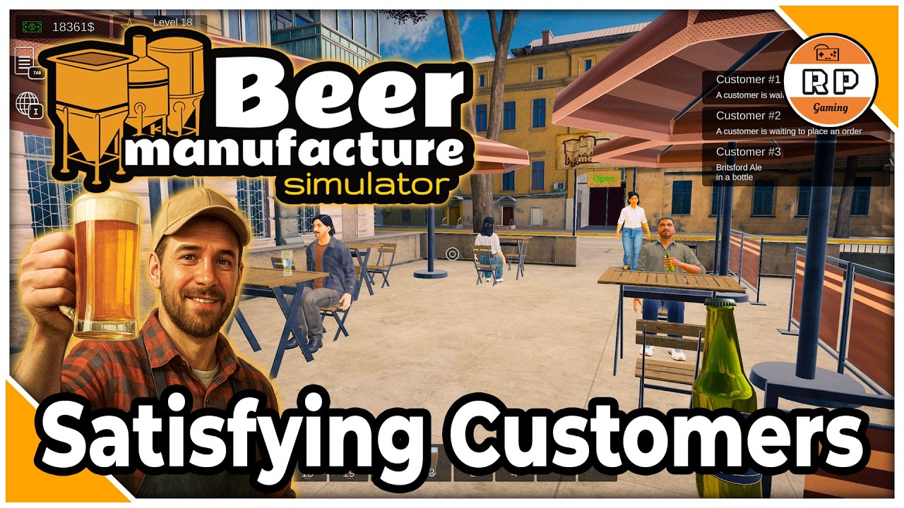 Satisfying My Customers In Beer Manufacture Simulator!