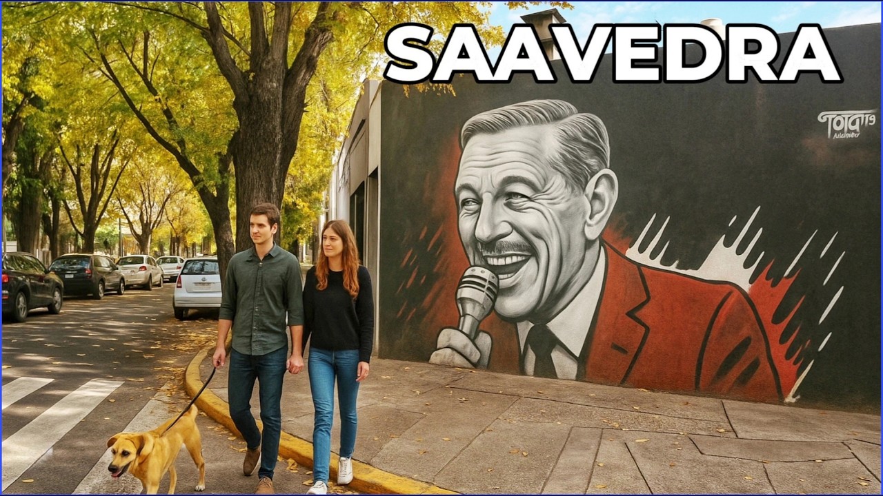 【4K】ASÍ es el BARRIO de SAAVEDRA en OTOÑO - Buenos Aires, Argentina | Virtual Tour