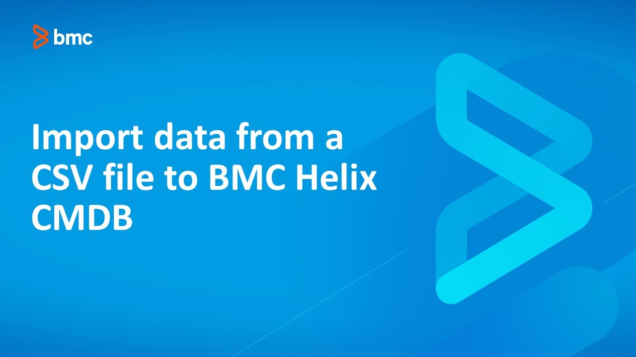 Importing data from a CSV file into CMDB by using Atrium Integrator
