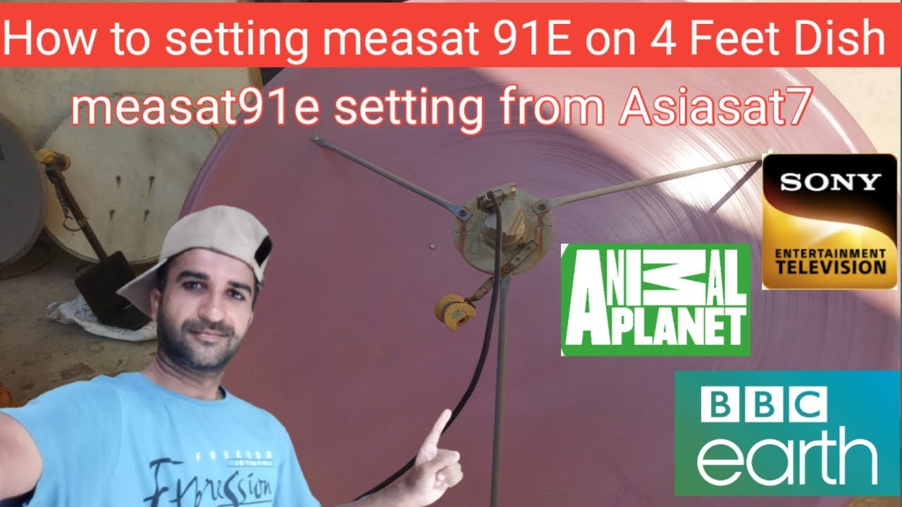 How to setting measat 91 E on 4 Feet Dish