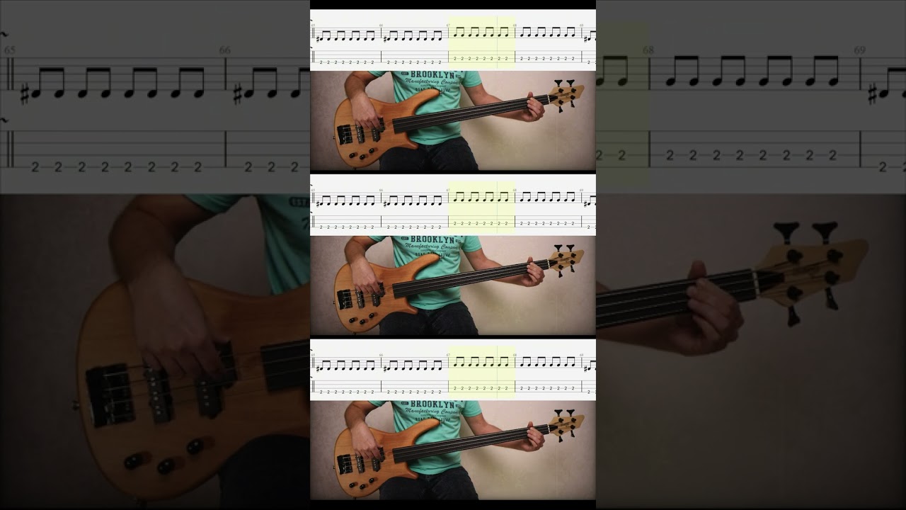 Кино - Разреши мне (Bass shorts 5 Tabs) #basstabs #basscover #bassplayer #bassguitar #cover #shorts