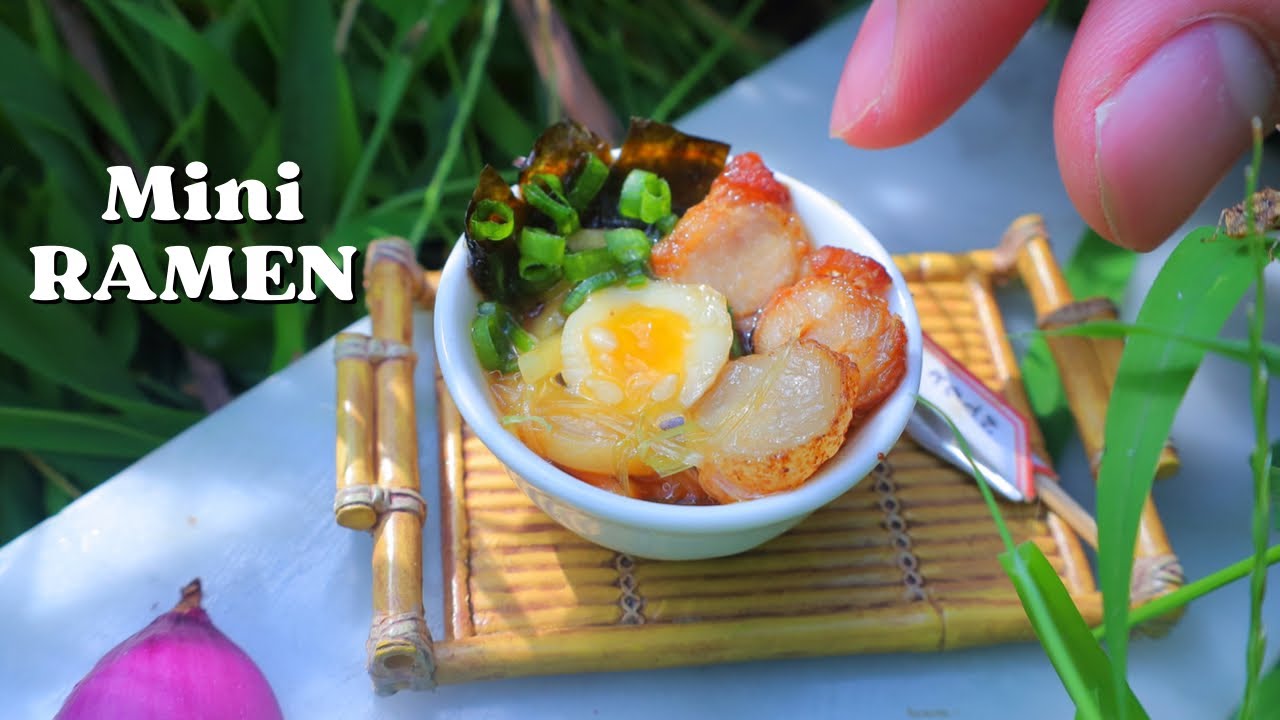 Miniature Japanese Food | How To Make Delicious Miniature Ramen | Miniature Hieu's kitchen