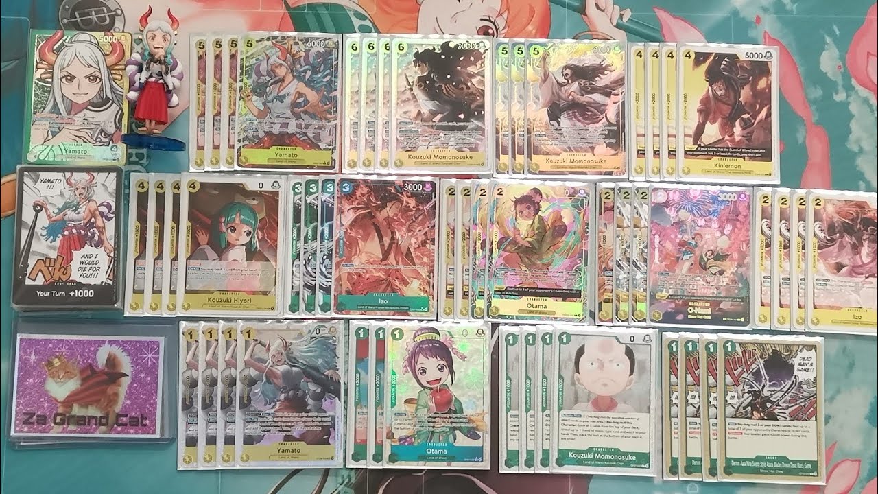 EB03 G/Y Yamato! Учебное пособие по составлению колоды One Piece TCG - Za Grand Cat против Situat...