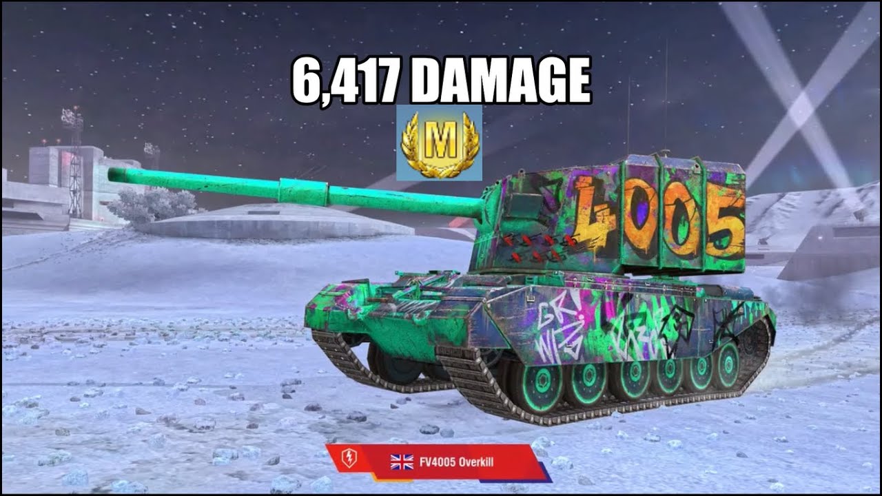Powerful FV4005 2 shells gun - World of Tanks Blitz