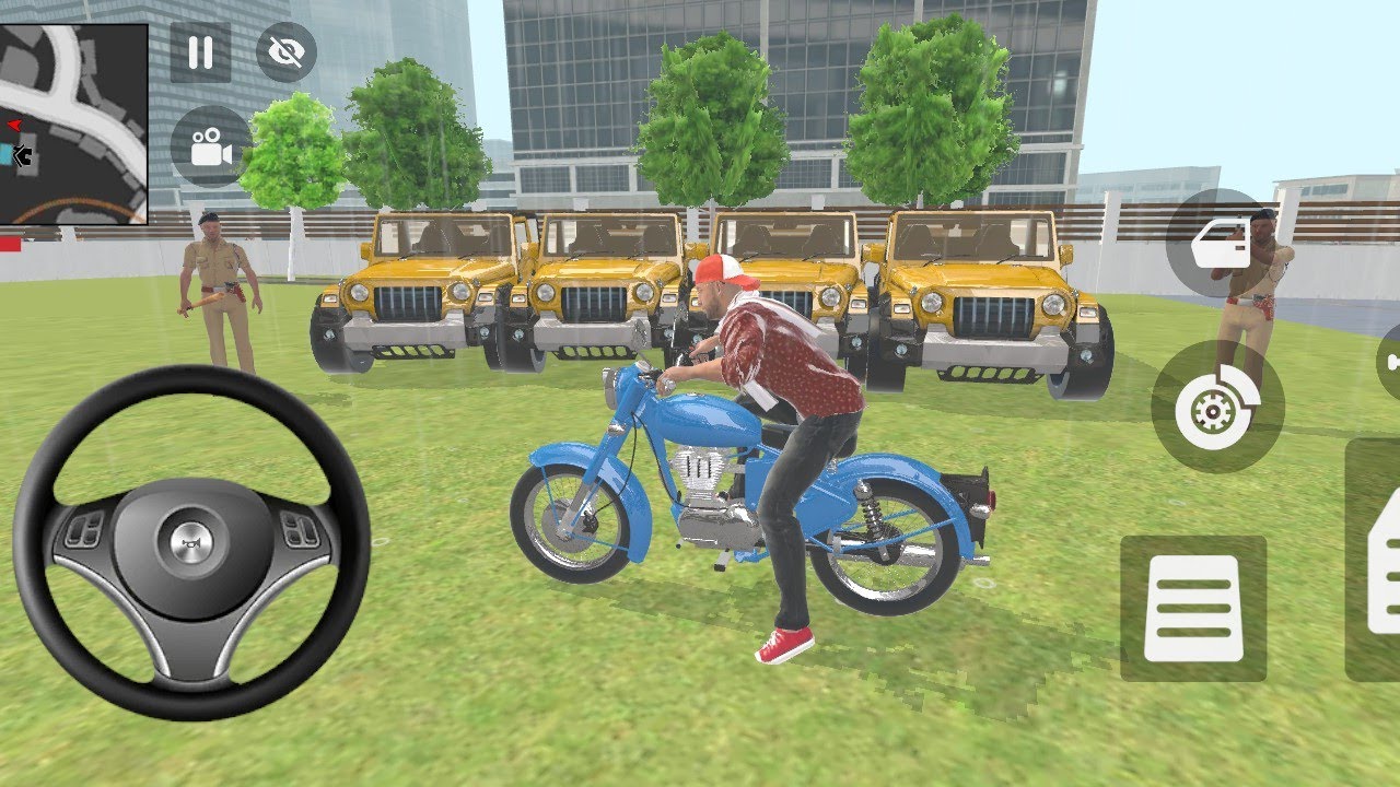 🎮 Franklin Oder by 4️⃣ Golden Mahindra 💥 Thar and 3️⃣ Super Car in Indian 🇮🇳  Theft Auto Simulator 🎮