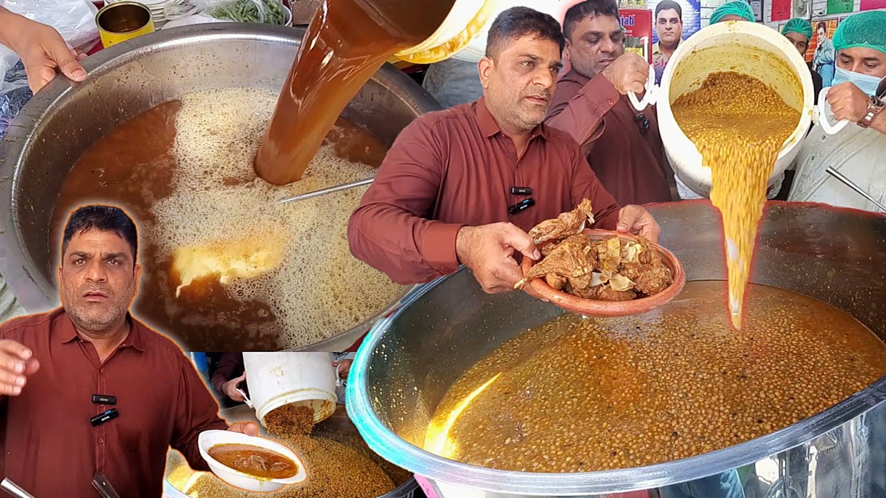 Jeela Makhni Mutton Chanay Recipe |Jeela Food Point | Street Food of Lahore Pakistan