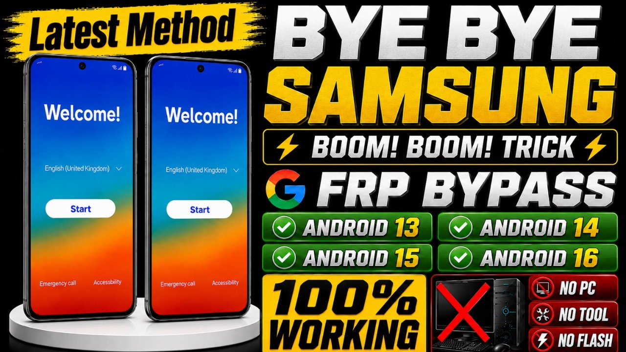 🔥 Bye-Bye Samsung FRP Bypass | Android 13-14-15-16 | Skip Google Lock | No PC | New Trick 2026 FAST!