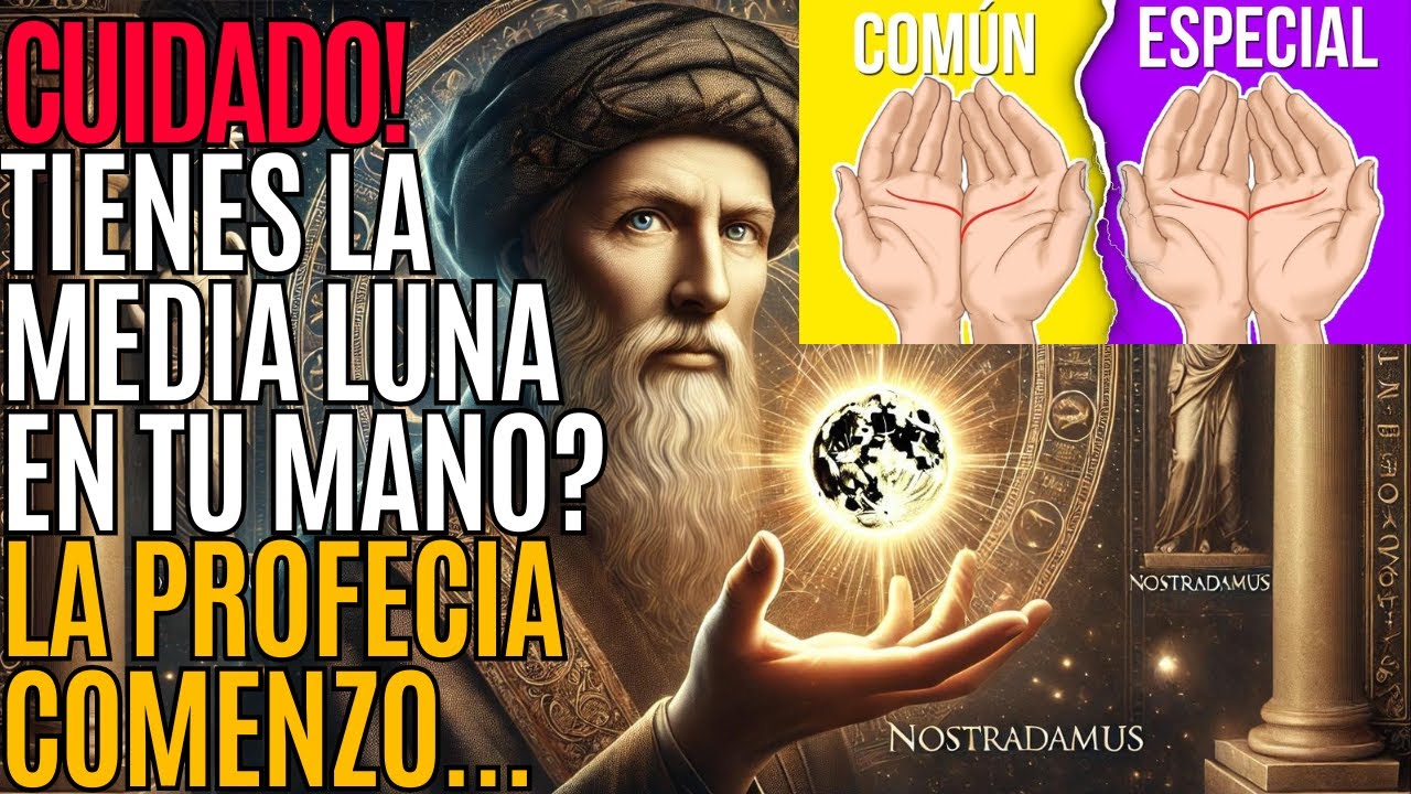 Lo que Significa Tener la MEDIA LUNA en la MANO Seg&uacute;n Nostradamus - PROFECIAS REVELADAS