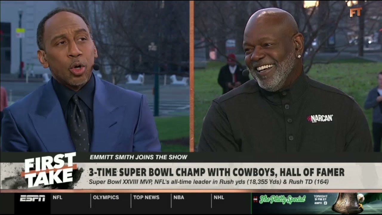 FIRST TAKE | Emmitt Smith joins Stephen A. Smith to discuss on Cowboys, Bill Belichick and more