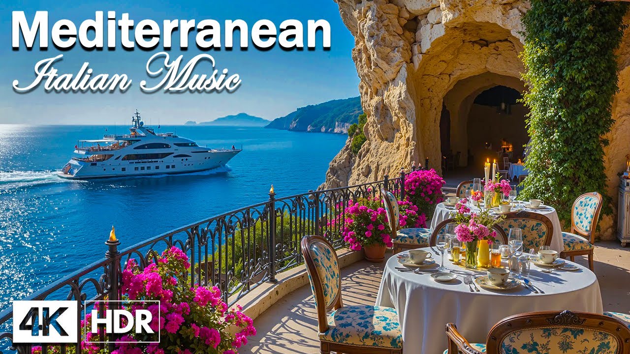 Italian Coastal Paradiso 🎶🌊 3+ Hours of Soothing Mediterranean Music & Dreamy Views