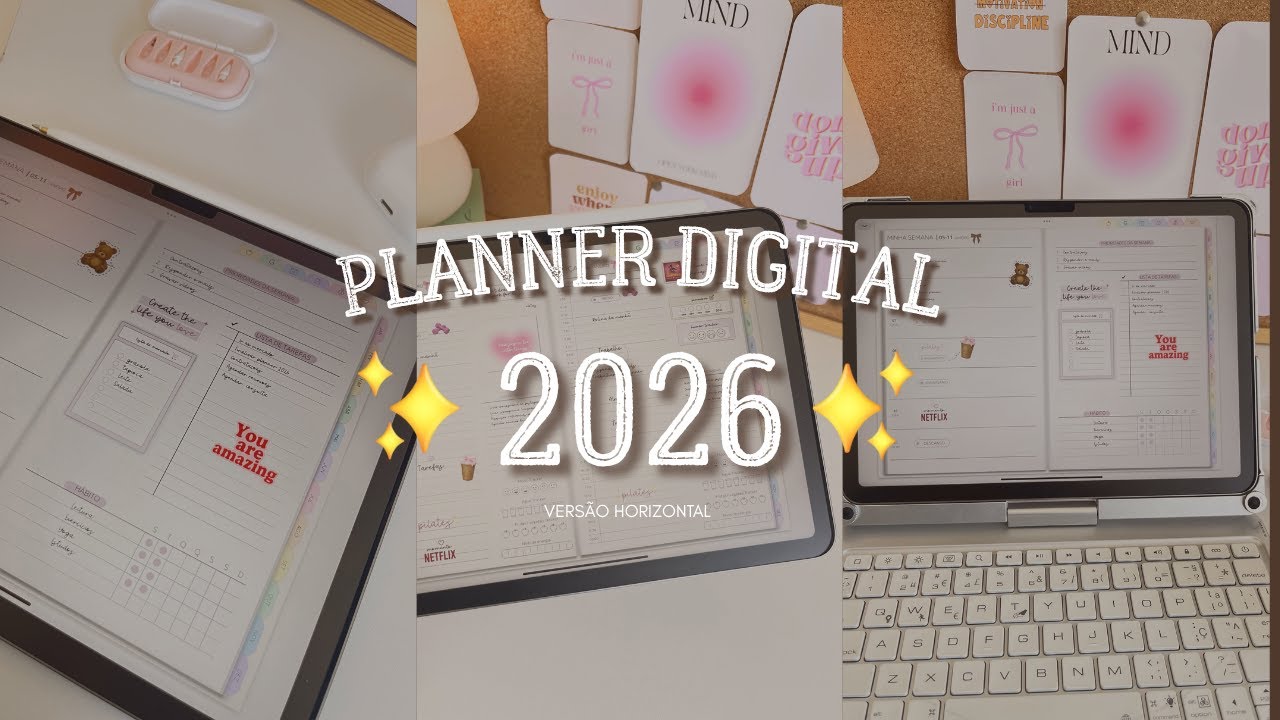 Planner Digital 2026 - Horizontal
