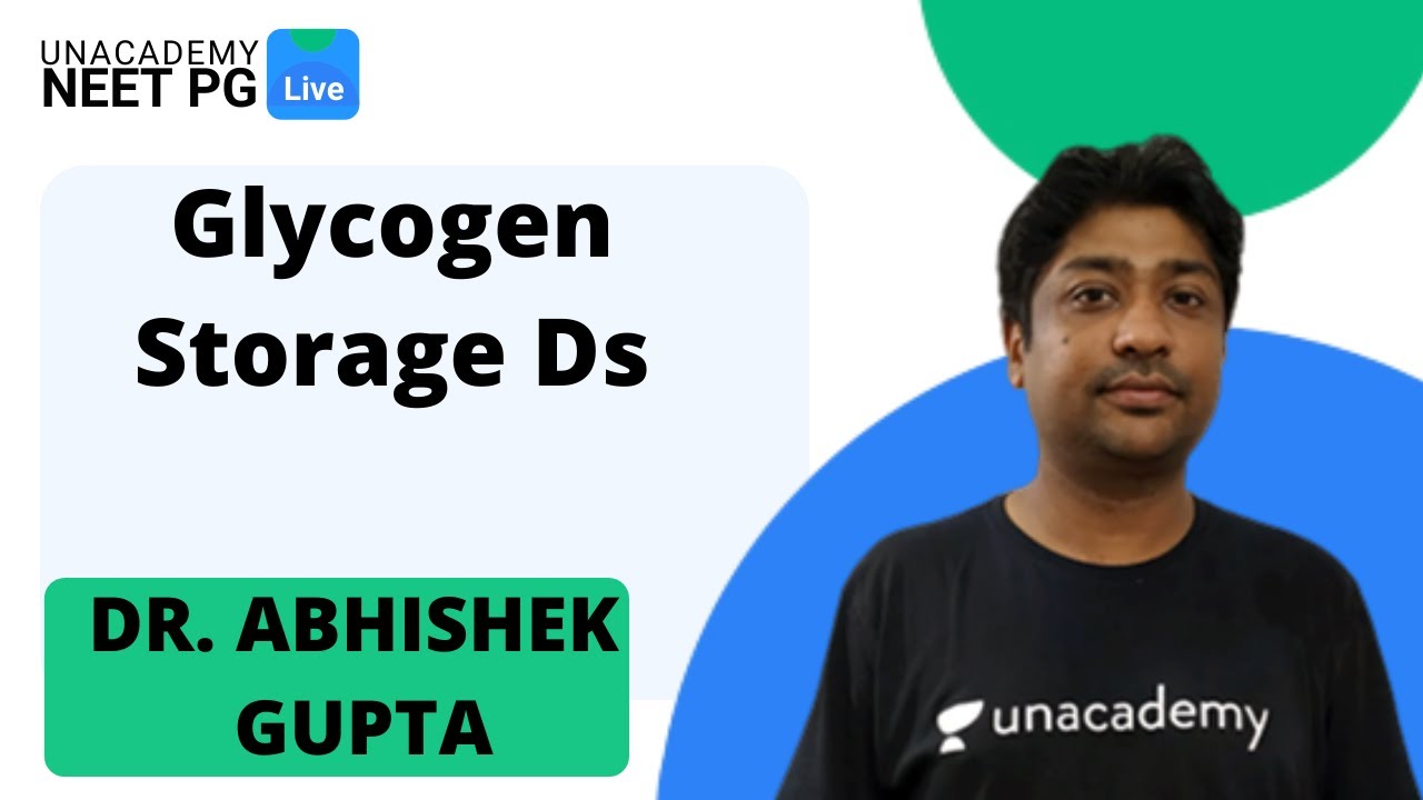 NEET PG | Biochemistry | Glycogen Storage Ds by Abhishek Gupta