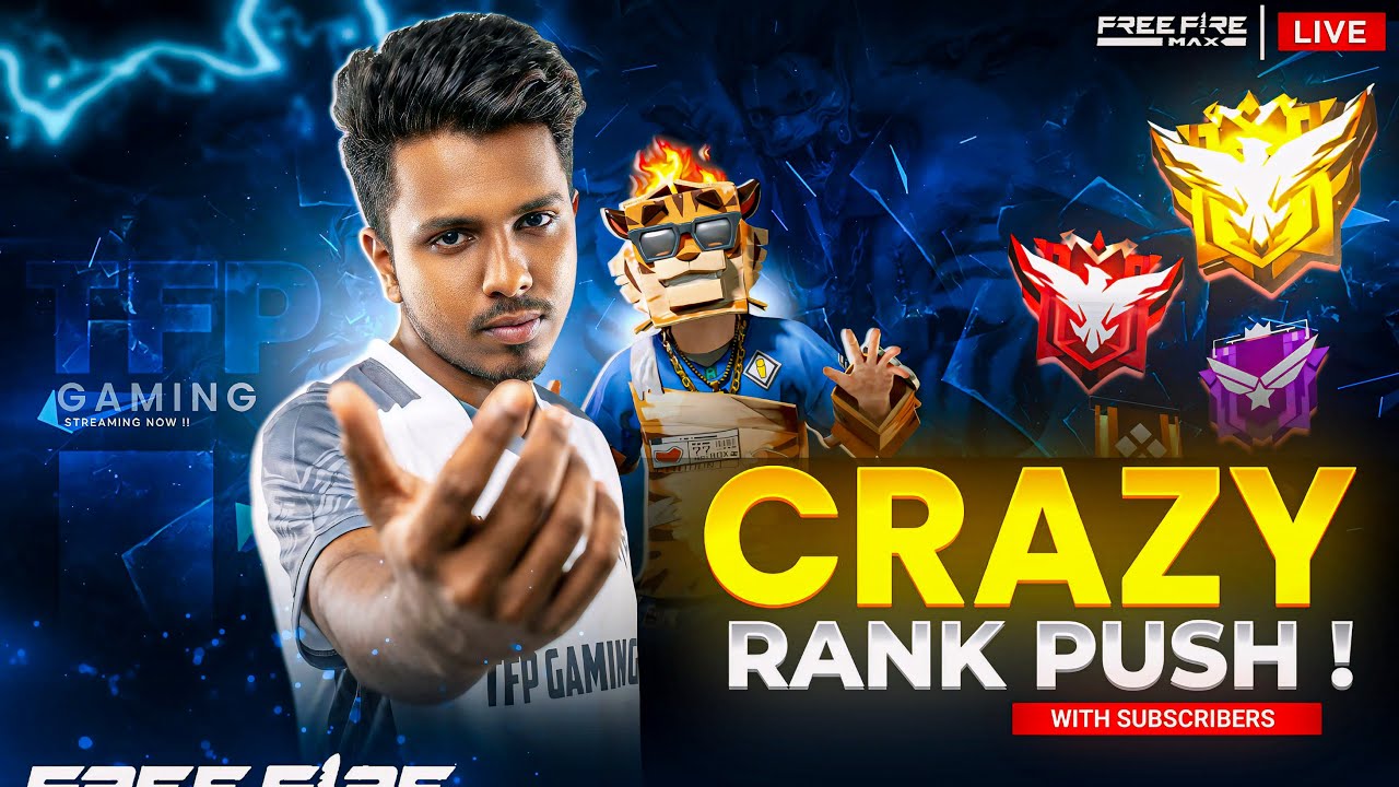 CS RANK GRANDMASTER PUSH |FF LIVE TELUGU | TFPGAMING IS LIVE #freefire #tfpgaming