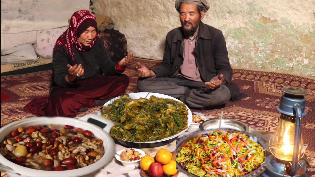 🌙🌸🔥Celebrating Nowruz in Ramadan | Old Lovers' Special Moment in the Cave | Afghanistan Village Life