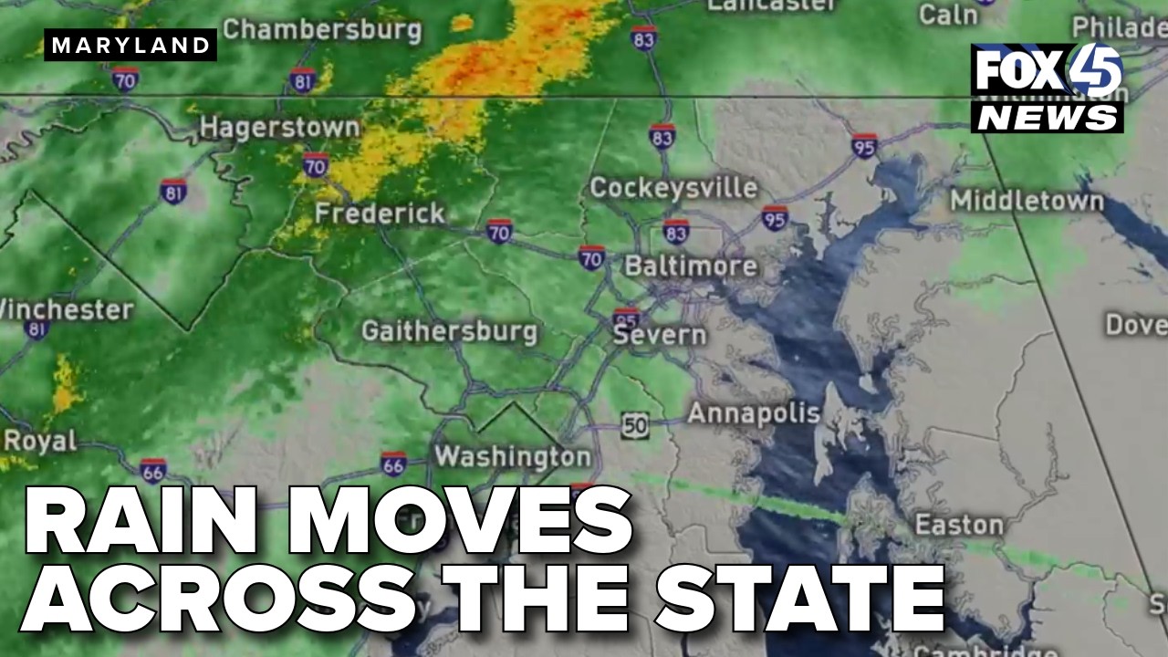 LIVE RADAR: Rain moves across Maryland