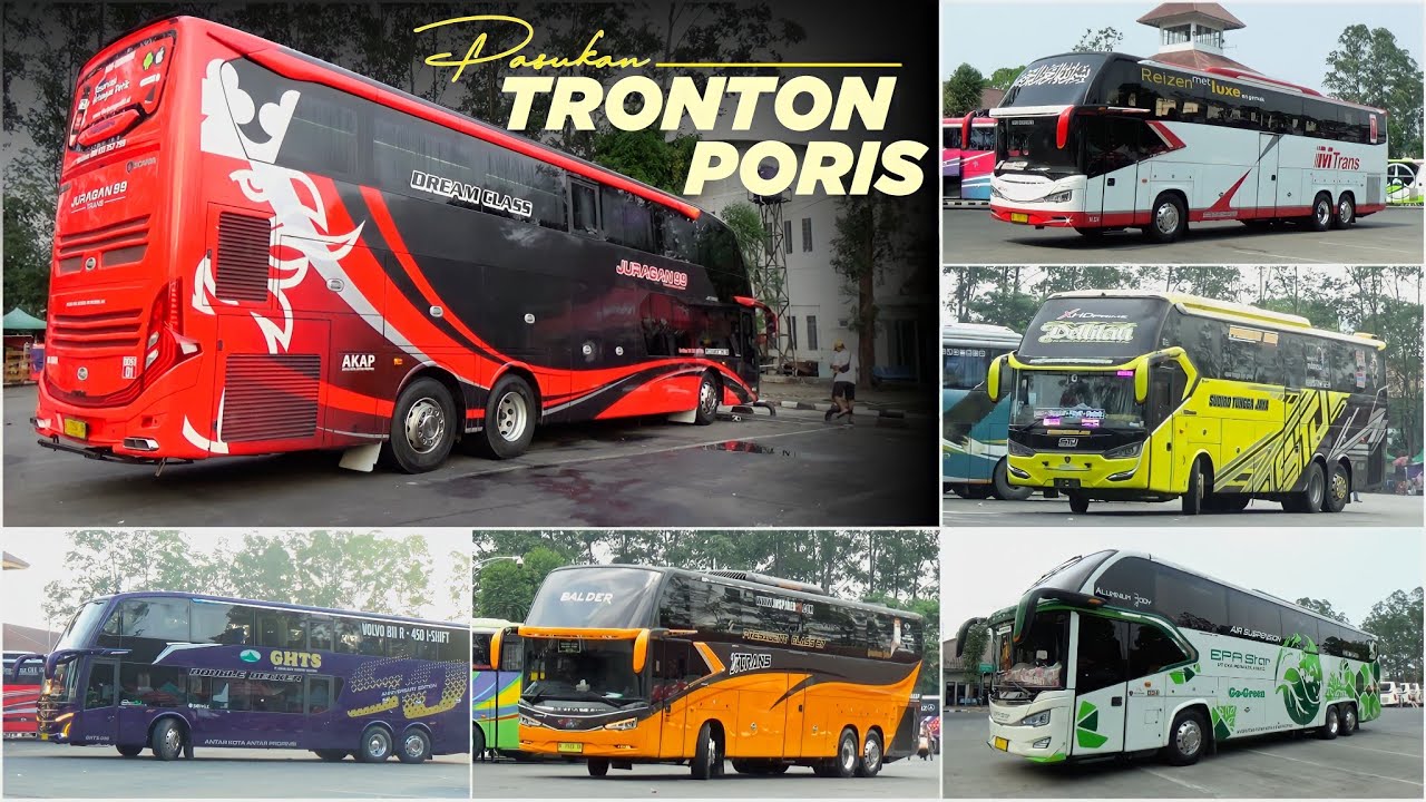 Pasukan Bis Tronton Yang Ada Di Terminal Poris Plawad