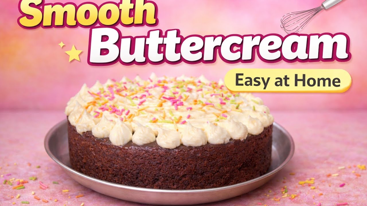 अवघ्या 5 मिनीटांत घरच्या घरी बनवा perfect cake decoration cream | whisker वापरून buttercream