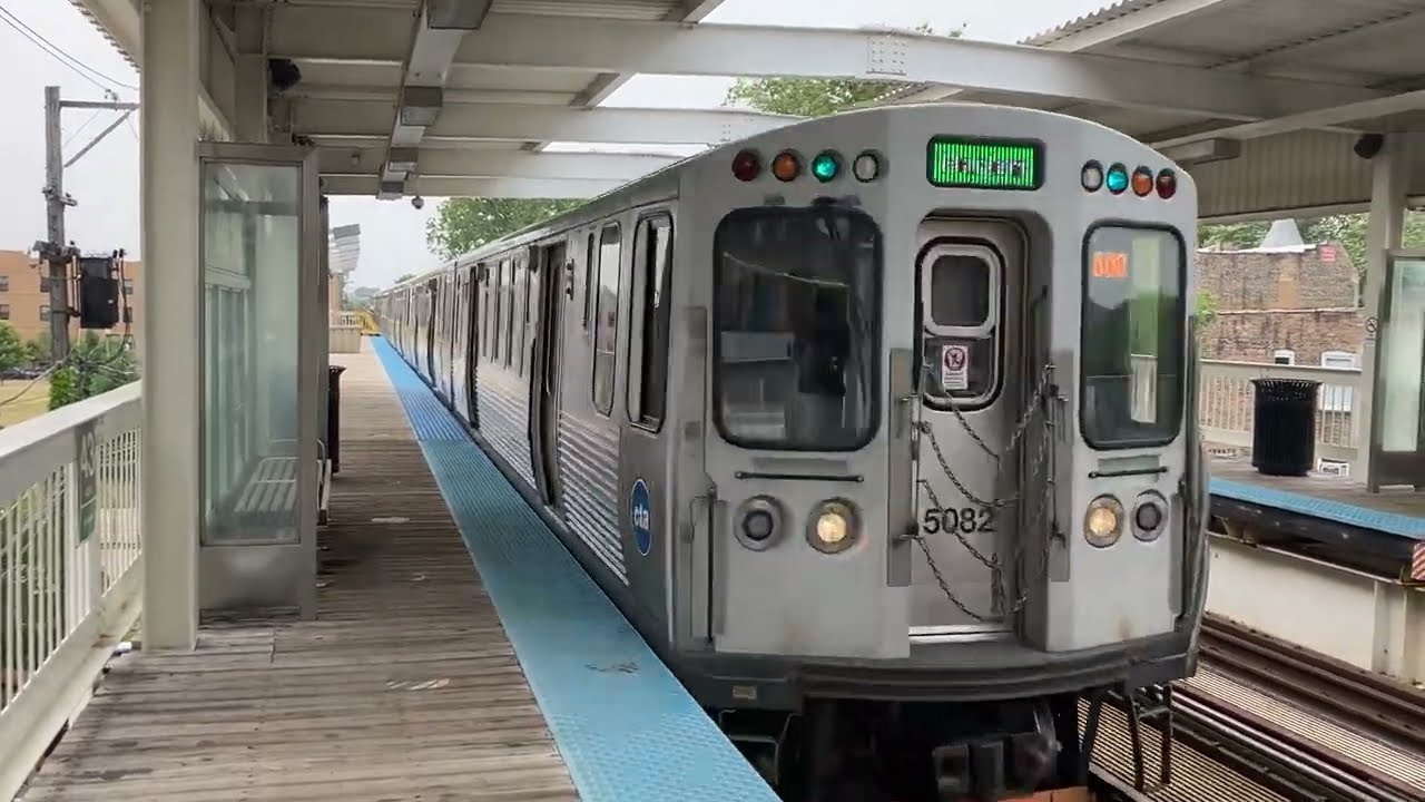 CTA Green Line Ride From 43rd To Clark/Lake 5000 Series Bombardier 2009-2015 #5171