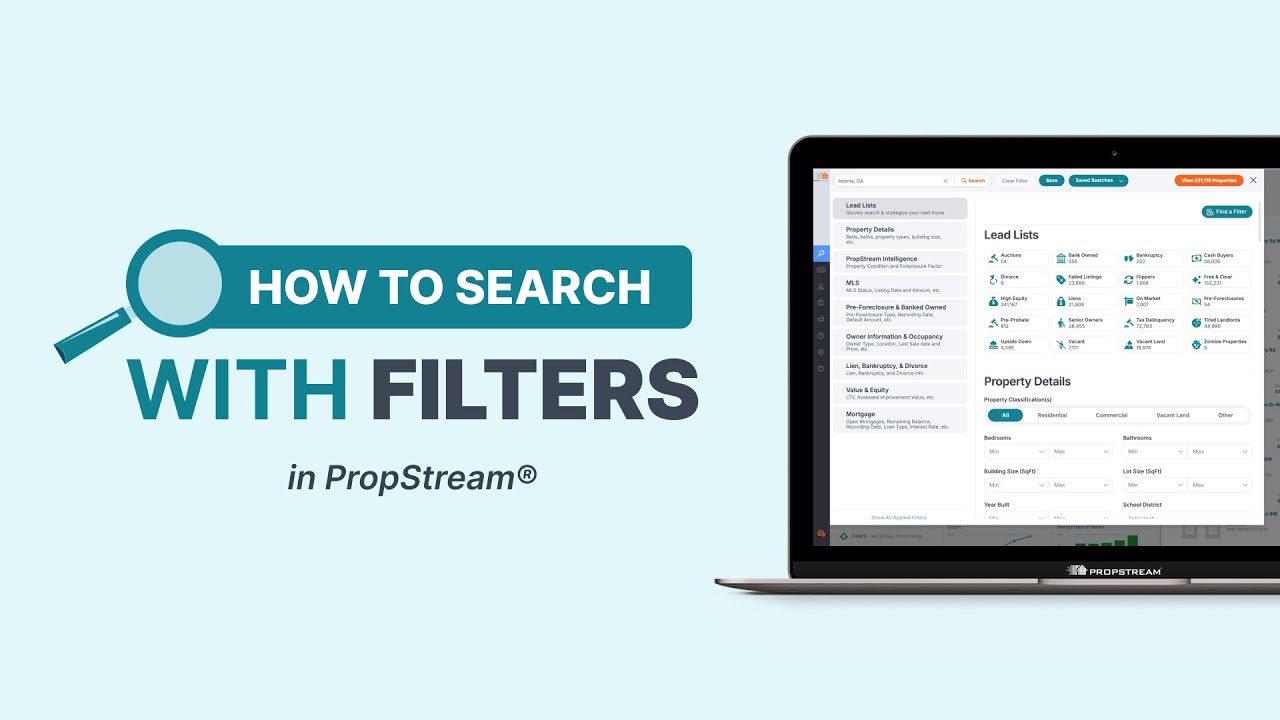How To Search With Filters in PropStream