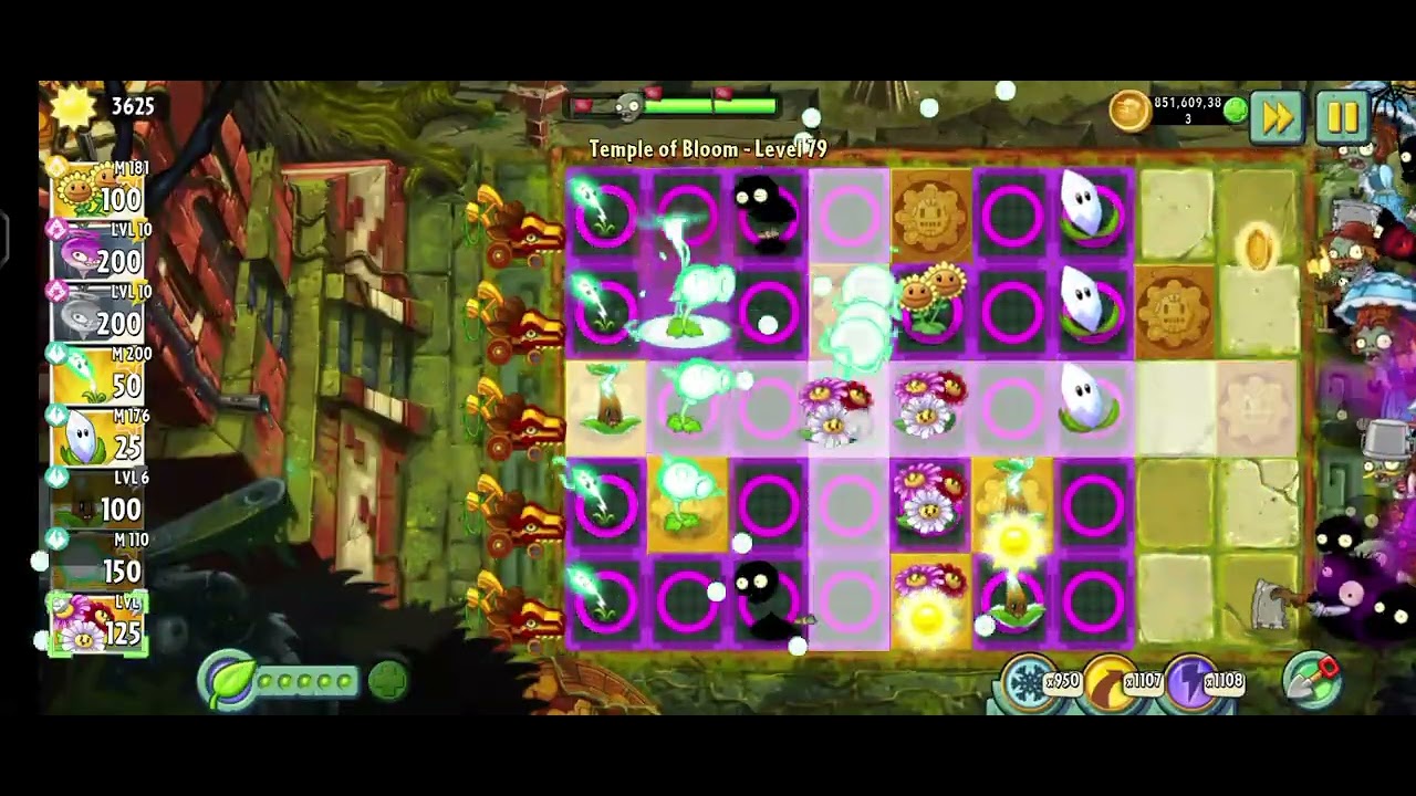 Pvz 2 Temple of Bloom lvl 79
