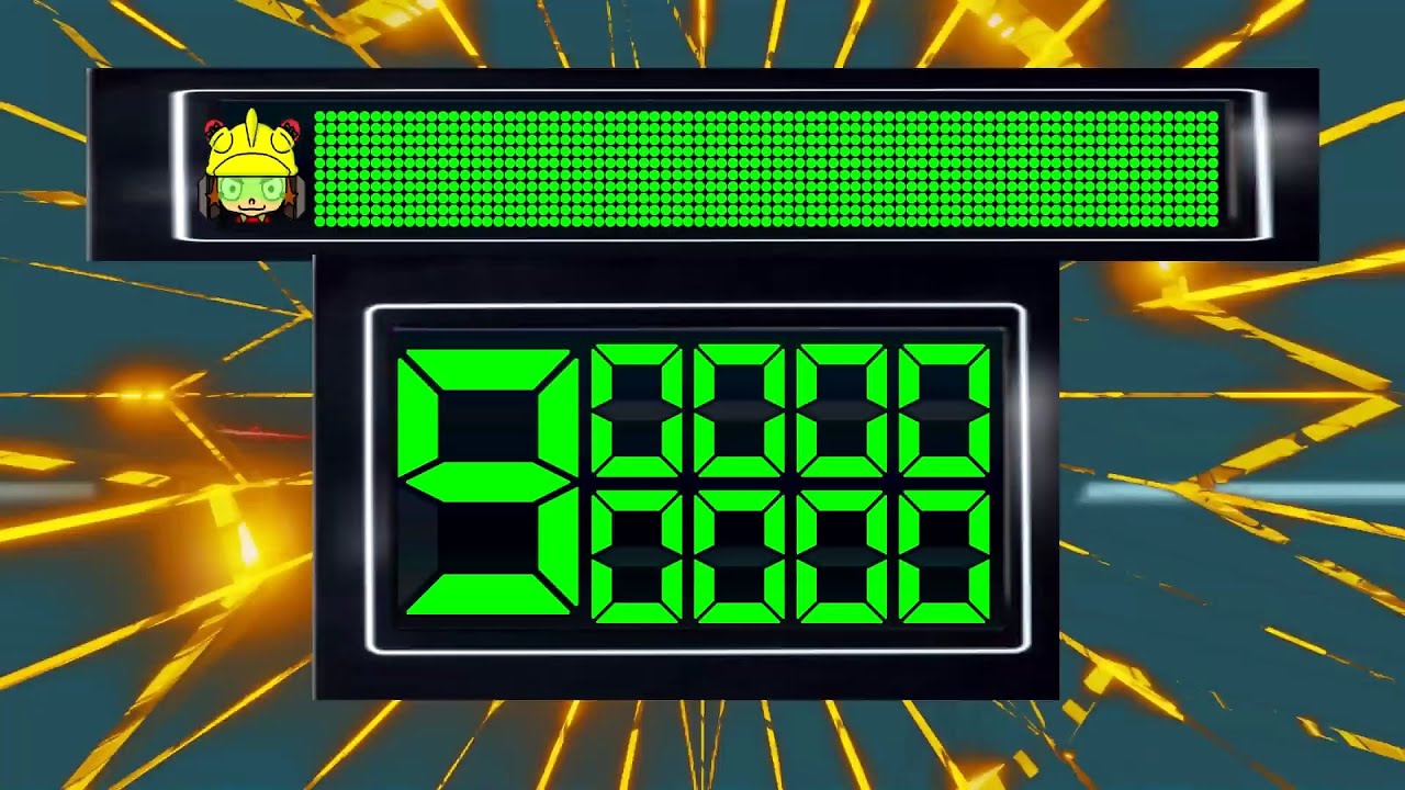 BCG 9 Minutes Countdown (LED 9 Volts 4 Decimal Points) Remix WarioWare Smooth Moves 9-Volt Theme
