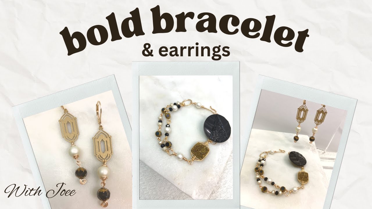 STATEMENT BRACELET & EARRINGS: Deco The Halls/SoftFlex Company