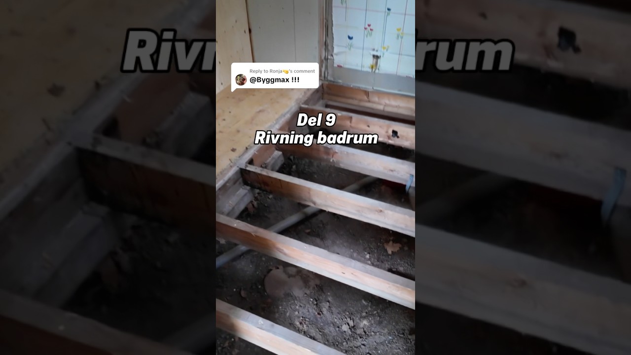 Del 9 - Rivning badrum #content #renovering #renovate #bygge #bygg #hus #husk&ouml;p #shorts