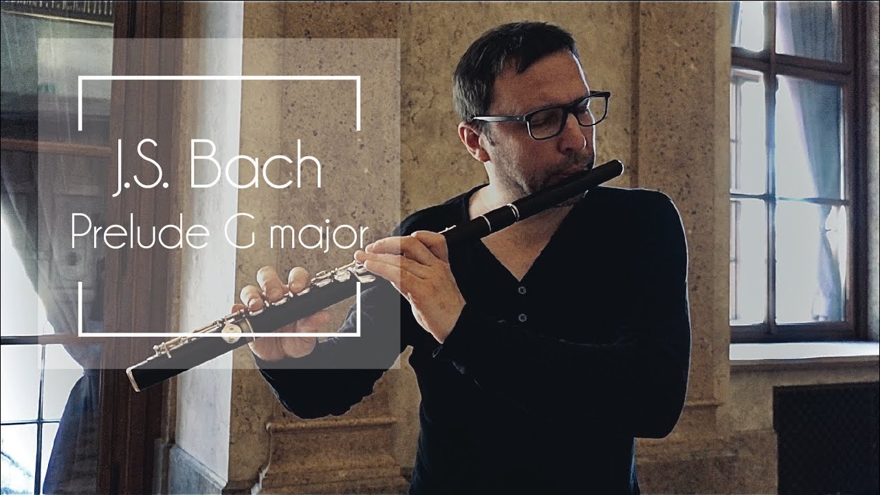 J.S. Bach Prelude No.1 from Flute Concert Studies G (orig.C) major (BWV 924) - Mate Palhegyi, flute