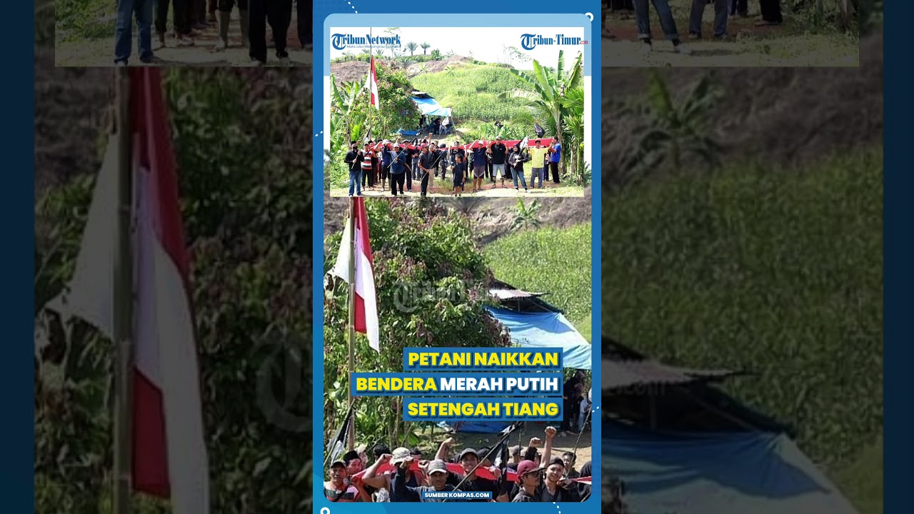 VIRAL BENDERA MERAH PUTIH DINAIKKAN SETENGAH TIANG