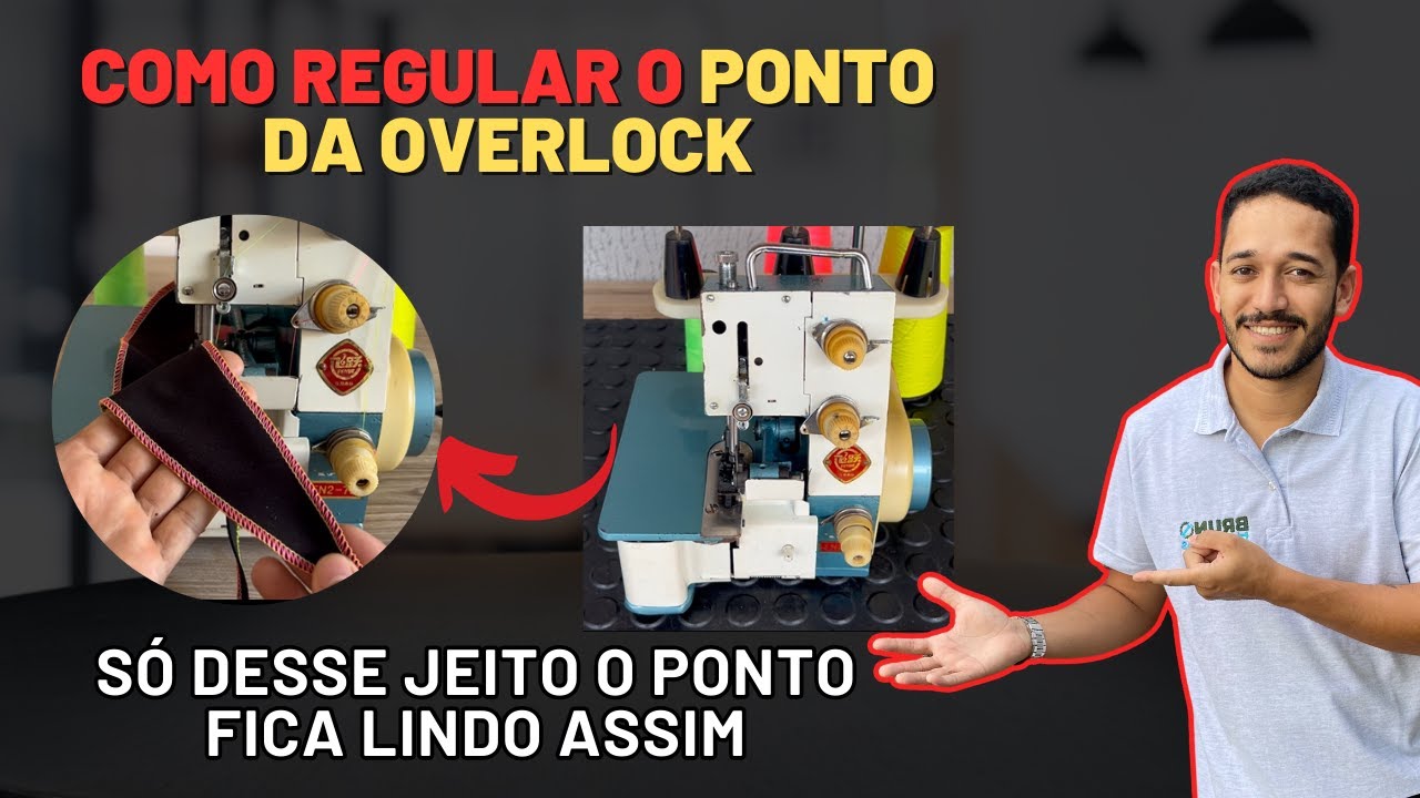 Como regular o ponto da overlock FN2-7D  - Como regular o ponto da máquina de costura overlock
