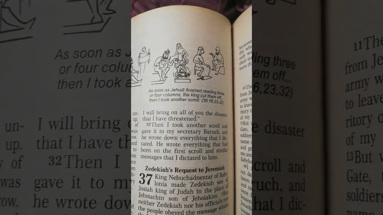 THE BOOK OF JEREMIAH: CHAPTER 36 VERSES 27 TO 32; JEREMIAH WRITES ANOTHER SCROLL 