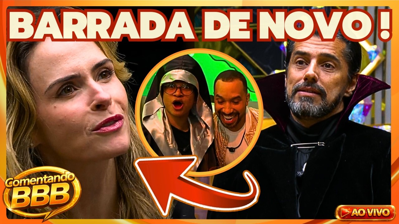 🔴BBB26: FESTA DO LÍDER AO VIVO, ANA PAULA FOI BARRADA NO BAILE, TEMA HALLOWEEN, TRETAS E CONVERSAS