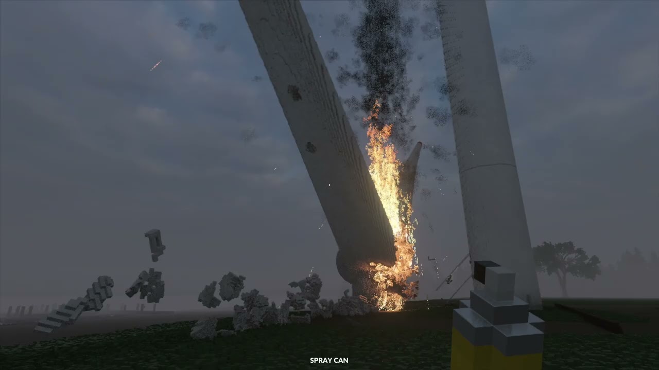 Windmills go bye bye in teardown XD