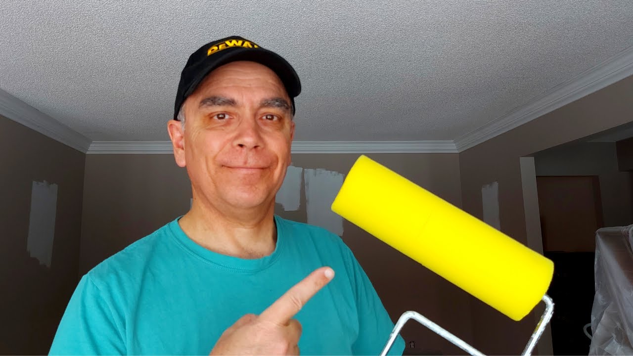 Easiest Way to Paint Stipple Ceiling (aka Popcorn Ceiling)