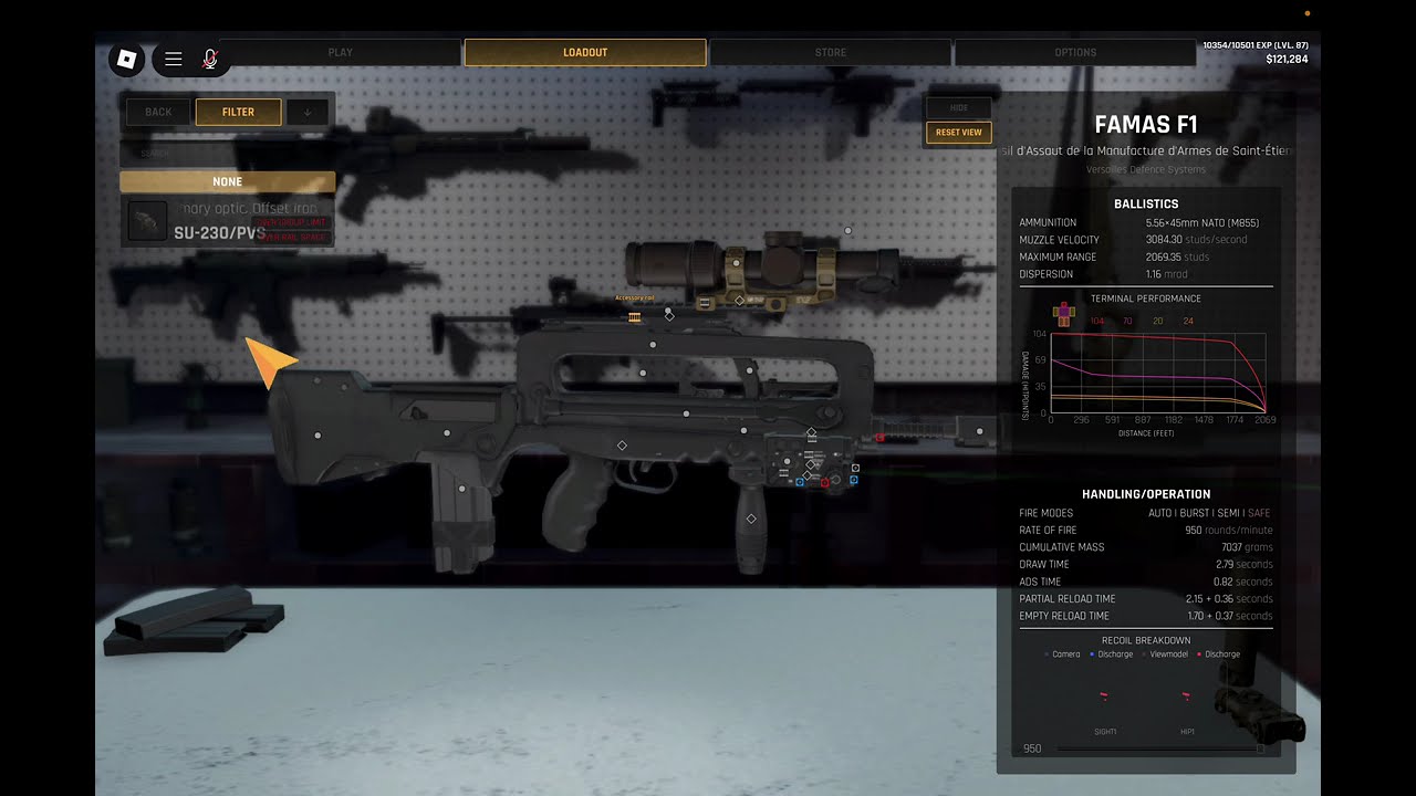 FAMAS F1 low recoil attachment (BHRM5)