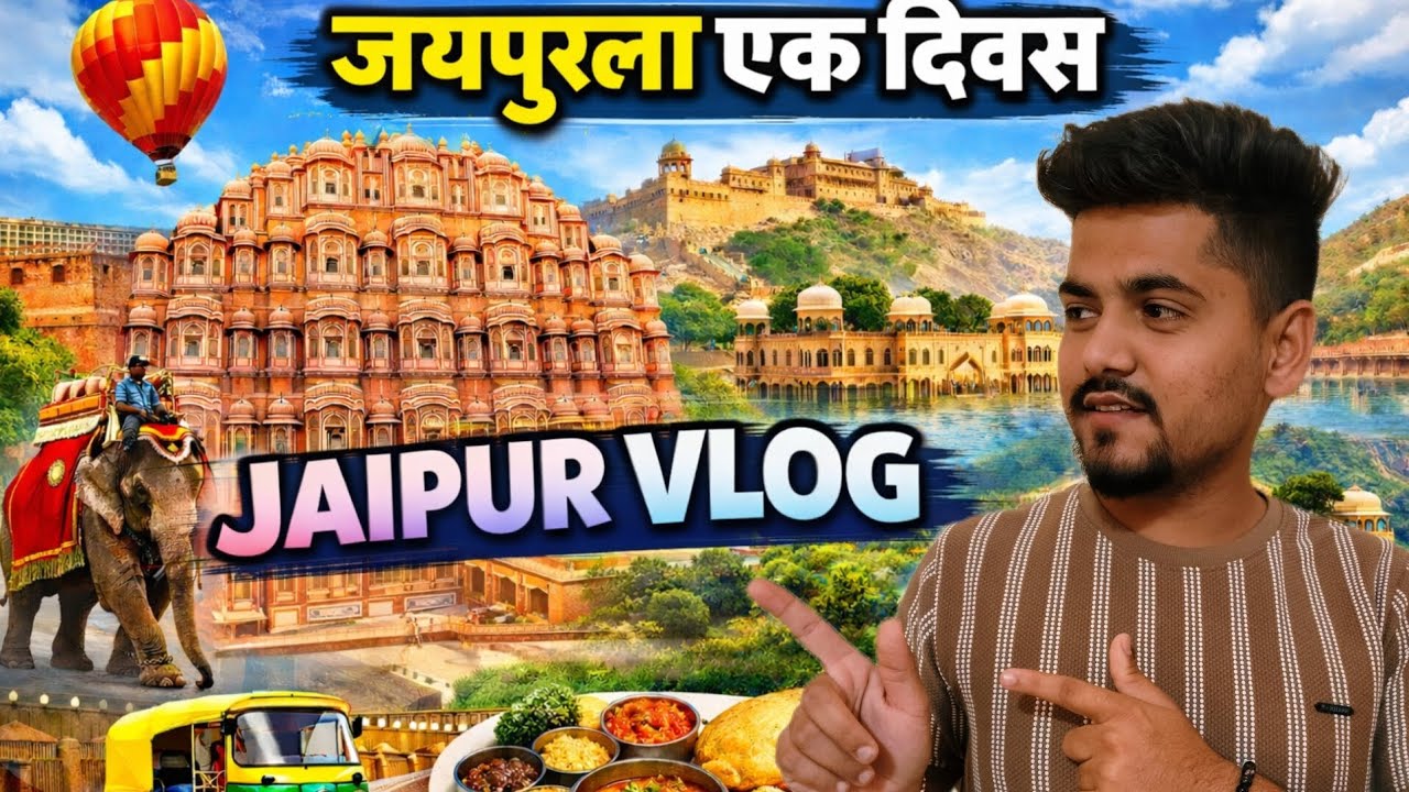 Mumbai to Jaipur ✈️ | Jaipurla Ek Divas 🔥 Full Travel Vlog | Pink City Explore