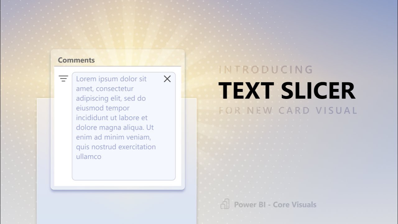 Power BI : Text Slicer