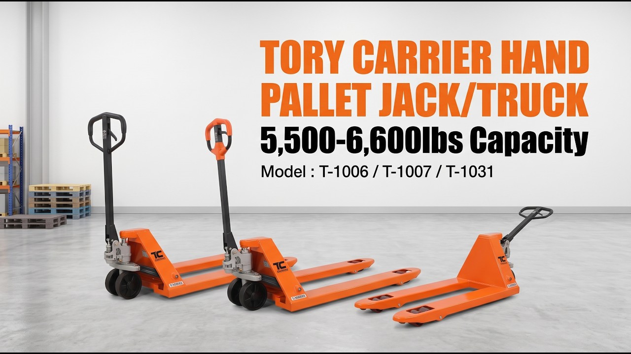 Tory Carrier Hand Pallet Jack/Truck 5,500-6,600lbs|T-1006/1007/1031