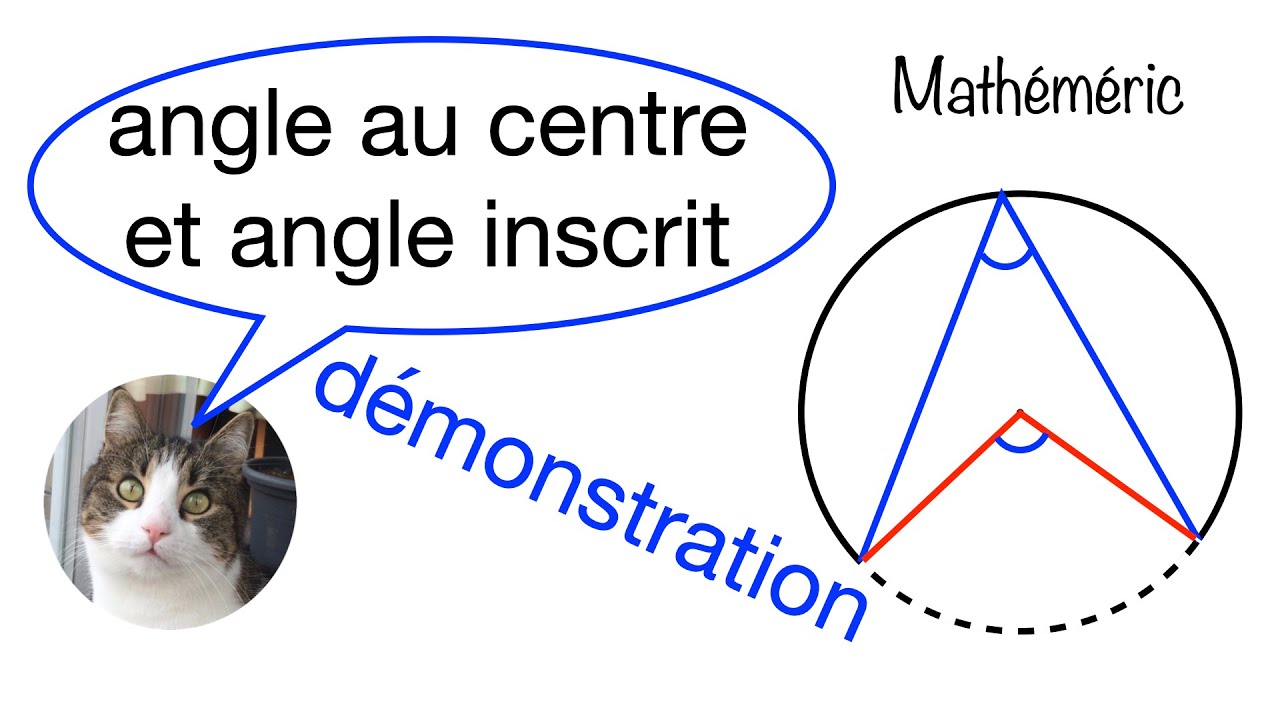 Angle au centre et angle inscrit - Mathéméric