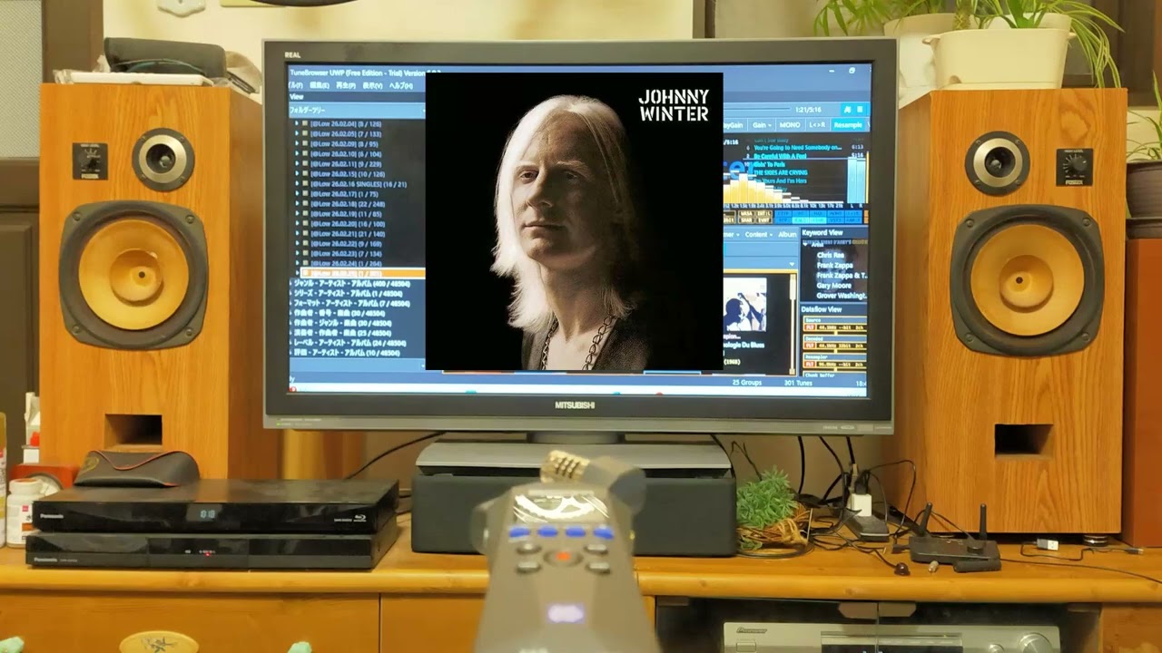 自作スピーカー Johnny Winter - Be Careful With a Fool（FOSTEX 自作エンクロージャーの音です）2SP (26.02.27録音)