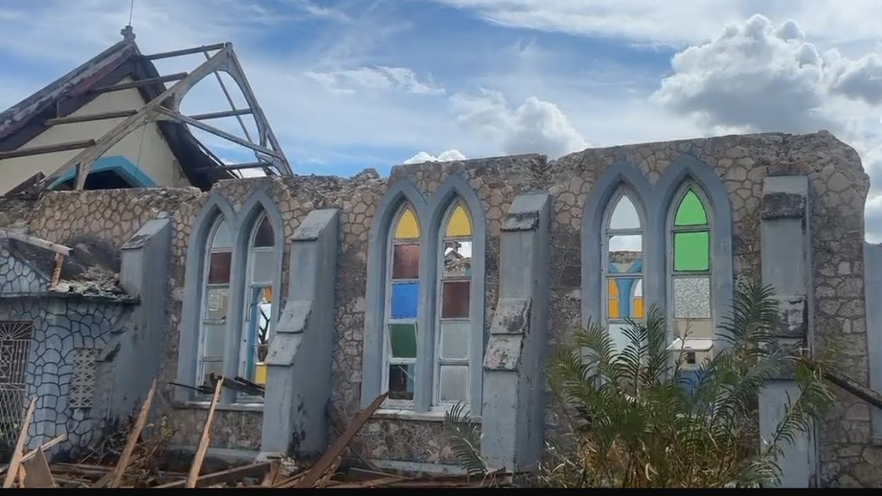  St Thomas Anglican Church - Lacovia, St. Elizabeth Roof Gone After Hurricane Melissa  Strike Wow