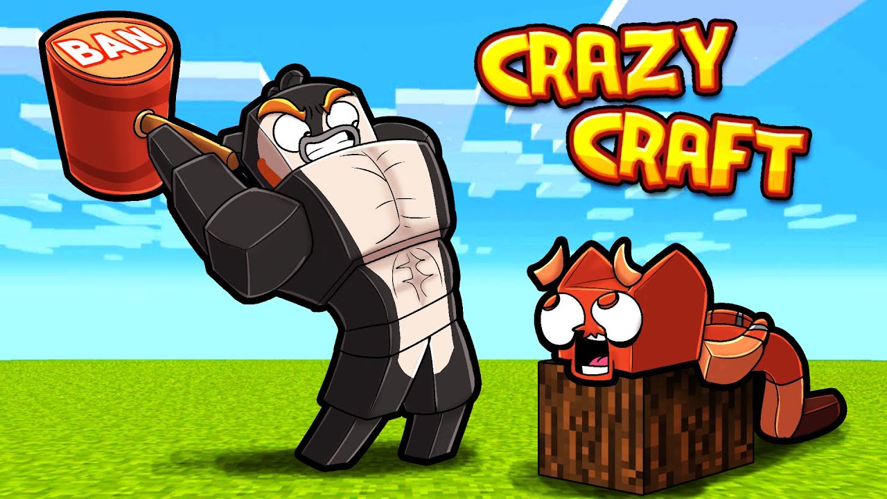 Server OWNER BANS Griefer in Crazy Craft! (Minecraft)