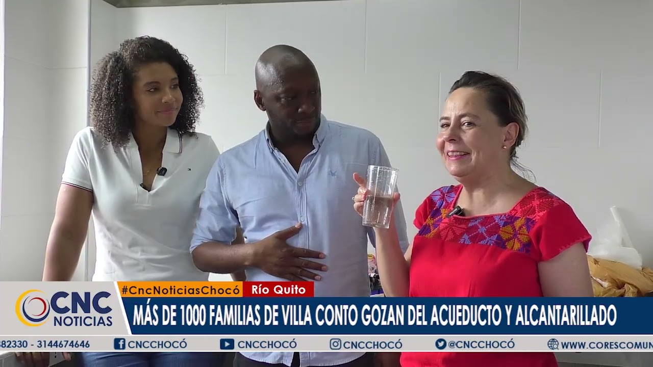 En Rio Quito celebran que por fin tienen el acceso de agua potable para  mas de 1500 familias.